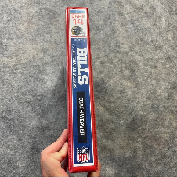 NFL Playbook Buffalo Bills Defense Anthony Weaver Football Collectable - Picture 3 of 14